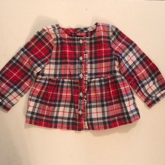 GAP Other - 12-18 months baby girl plaid sweater from Gap.